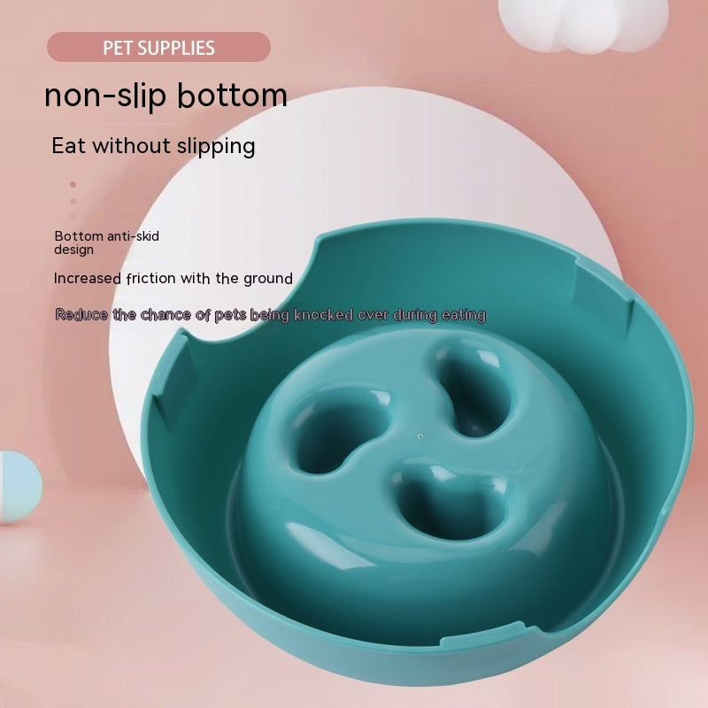 🐾Pet Dog Slow Food Bowl Feeder – Anti-Choking Puzzle Feeding Dish 🐶🍲