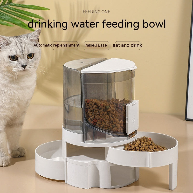 🐾Automatic Water Change Pet Feeder – Smart 2-in-1 Food & Water Dispenser 🐶🐱