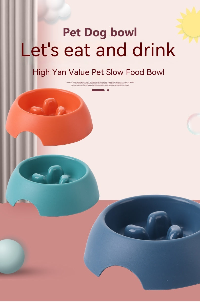 🐾Pet Dog Slow Food Bowl Feeder – Anti-Choking Puzzle Feeding Dish 🐶🍲