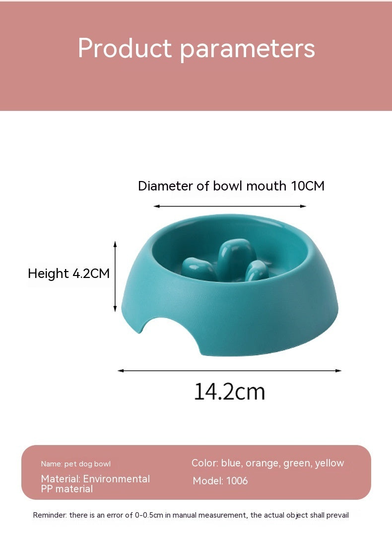 🐾Pet Dog Slow Food Bowl Feeder – Anti-Choking Puzzle Feeding Dish 🐶🍲