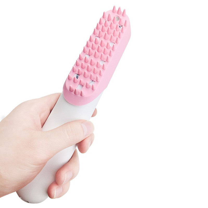 🐾 Pets Massage Comb – Electric Pet Grooming Brush with Ozone & 400mAh Rechargeable Battery | Dog & Cat Hair Removal Tool!! - PAWLUX Best Pet Supplies 