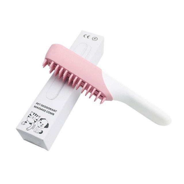 🐾 Pets Massage Comb – Electric Pet Grooming Brush with Ozone & 400mAh Rechargeable Battery | Dog & Cat Hair Removal Tool!! - PAWLUX Best Pet Supplies 
