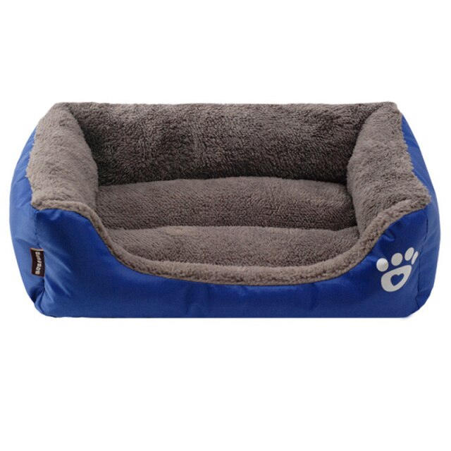 🐾 Warm Dog & Cat Bed – Soft Fleece Pet House Nest | Waterproof Winter Kennel Mat (S/M/L) - PAWLUX Best Pet Supplies 