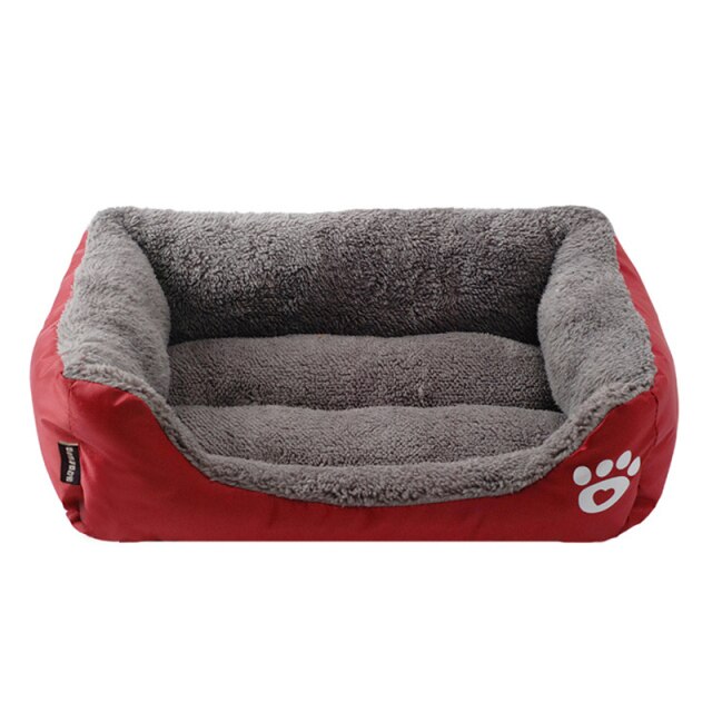 🐾 Warm Dog & Cat Bed – Soft Fleece Pet House Nest | Waterproof Winter Kennel Mat (S/M/L) - PAWLUX Best Pet Supplies 