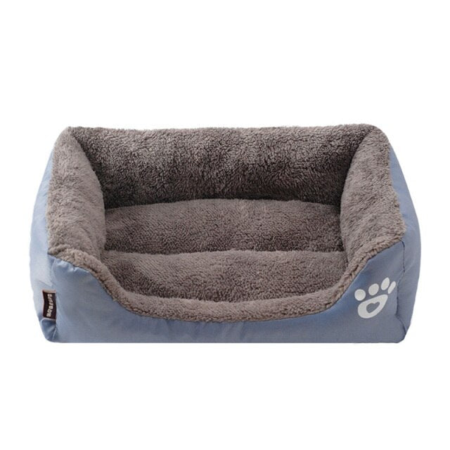 🐾 Warm Dog & Cat Bed – Soft Fleece Pet House Nest | Waterproof Winter Kennel Mat (S/M/L) - PAWLUX Best Pet Supplies 
