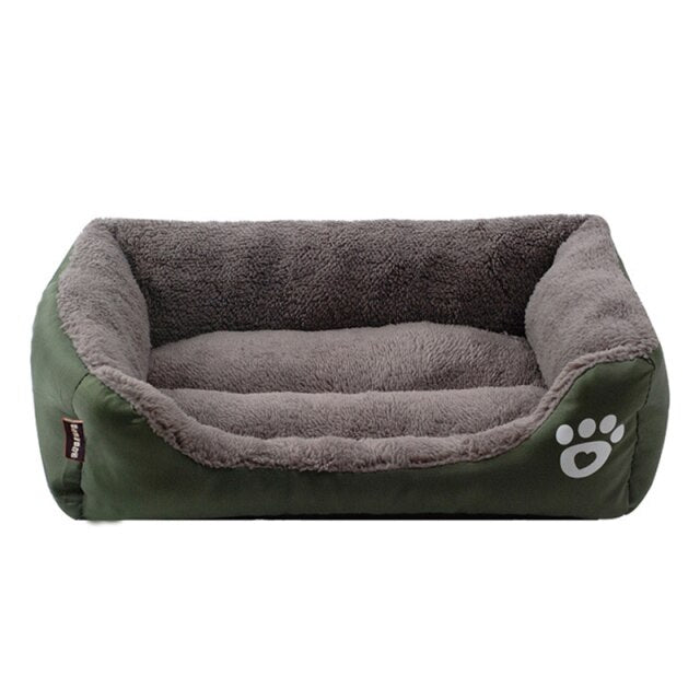 🐾 Warm Dog & Cat Bed – Soft Fleece Pet House Nest | Waterproof Winter Kennel Mat (S/M/L) - PAWLUX Best Pet Supplies 